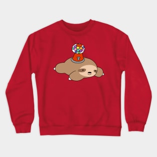 Gumball Machine Sloth Crewneck Sweatshirt